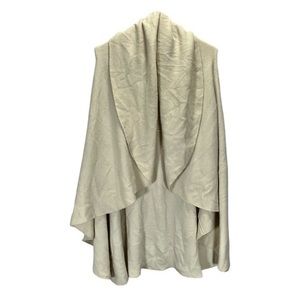 Look Boutique Women’s Beige Wrap Style Sleeveless Open Front Shrug Cardigan